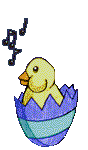 Gif animé Pâques poussin